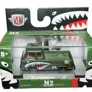 M2 Machines 1964 Econoline Truck S46 22-40 Military‎ Shark Mouth Series NIP 2023
